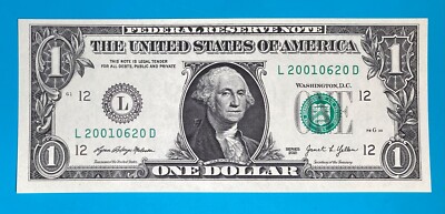 United States one dollar bill